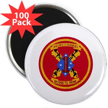 2B11M - M01 - 01 - 2nd Battalion 11th Marines - 2.25" Magnet (100 pack)