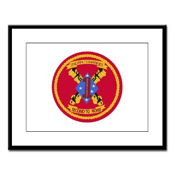 2B11M - M01 - 02 - 2nd Battalion 11th Marines - Large Framed Print