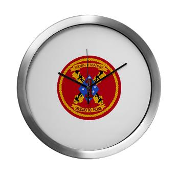 2B11M - M01 - 03 - 2nd Battalion 11th Marines - Modern Wall Clock