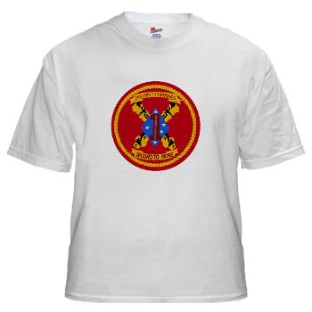 2B11M - A01 - 04 - 2nd Battalion 11th Marines - White T-Shirt