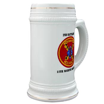 2B11M - M01 - 03 - 2nd Battalion 11th with Text - Stein