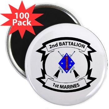 2B1M - M01 - 01 - 2nd Battalion - 1st Marines - 2.25" Magnet (100 pack) - Click Image to Close