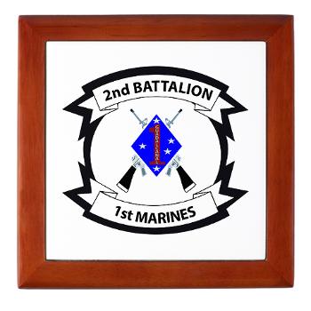 2B1M - M01 - 03 - 2nd Battalion - 1st Marines - Keepsake Box - Click Image to Close