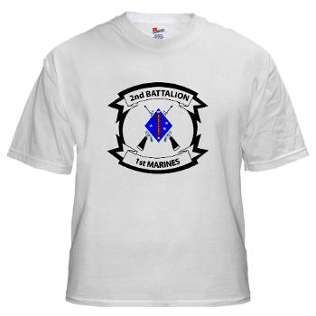 2B1M - A01 - 04 - 2nd Battalion - 1st Marines - White t-Shirt