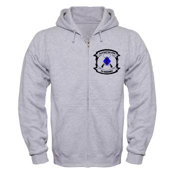 2B1M - A01 - 03 - 2nd Battalion - 1st Marines - Zip Hoodie - Click Image to Close