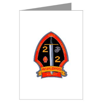 2B2M - M01 - 02 - 2nd Battalion - 2nd Marines Greeting Cards (Pk of 10)