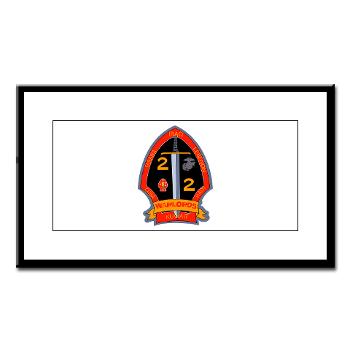 2B2M - M01 - 02 - 2nd Battalion - 2nd Marines Small Framed Print - Click Image to Close