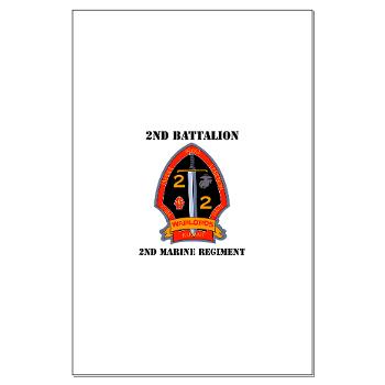 2B2M - M01 - 02 - 2nd Battalion - 2nd Marines with Text Large Poster