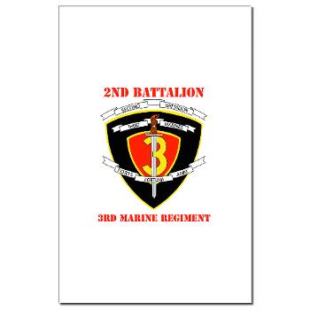 2B3M - M01 - 02 - 2nd Battalion 3rd Marines with Text Mini Poster Print - Click Image to Close