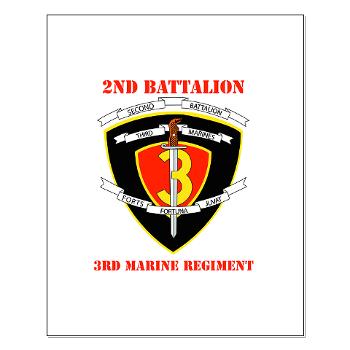 2B3M - M01 - 02 - 2nd Battalion 3rd Marines with Text Small Poster - Click Image to Close
