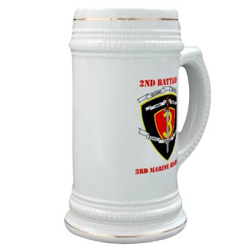 2B3M - M01 - 03 - 2nd Battalion 3rd Marines with Text Stein - Click Image to Close