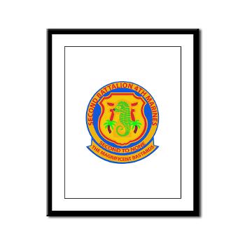 2B4M - M01 - 02 - 2nd Battalion 4th Marines - Framed Panel Print - Click Image to Close