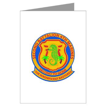 2B4M - M01 - 02 - 2nd Battalion 4th Marines - Greeting Cards (Pk of 10) - Click Image to Close