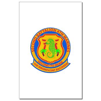 2B4M - M01 - 02 - 2nd Battalion 4th Marines - Mini Poster Print - Click Image to Close