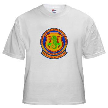 2B4M - A01 - 04 - 2nd Battalion 4th Marines - White T-Shirt - Click Image to Close