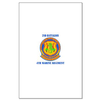 2B4M - M01 - 02 - 2nd Battalion 4th Marines with Text - Large Poster