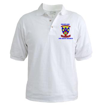 2B5M - A01 - 04 - 2nd Battalion 5th Marines with Text - Golf Shirt - Click Image to Close