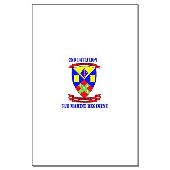 2B5M - M01 - 02 - 2nd Battalion 5th Marines with Text - Large Poster