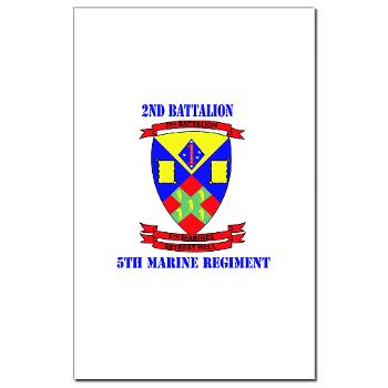2B5M - M01 - 02 - 2nd Battalion 5th Marines with Text - Mini Poster Print