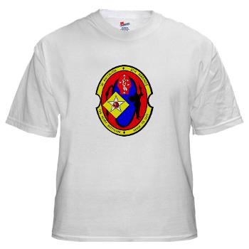 2B6M - A01 - 04 - 2nd Battalion - 6th Marines White T-Shirt - Click Image to Close
