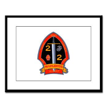 2B2M - M01 - 02 - 2nd Battalion - 2nd Marines Large Framed Print - Click Image to Close