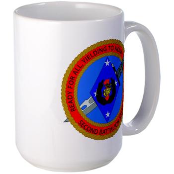 2B7M - M01 - 03 - 2nd Battalion 7th Marines Large Mug