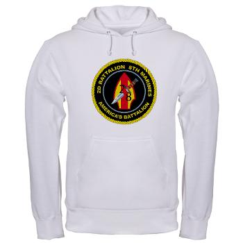 2B8M - A01 - 03 - 2nd Battalion - 8th Marines Hooded Sweatshirt - Click Image to Close