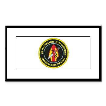 2B8M - M01 - 02 - 2nd Battalion - 8th Marines Small Framed Print - Click Image to Close