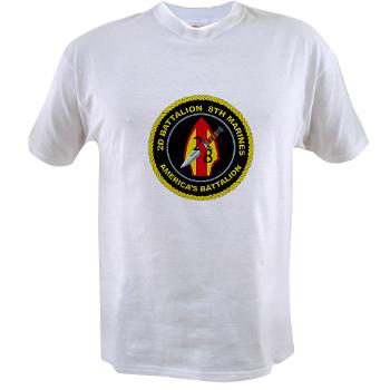 2B8M - A01 - 04 - 2nd Battalion - 8th Marines Value T-Shirt - Click Image to Close