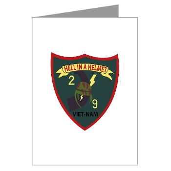 2B9M - M01 - 02 - 2nd Battalion - 9th Marines - Greeting Cards (Pk of 20) - Click Image to Close