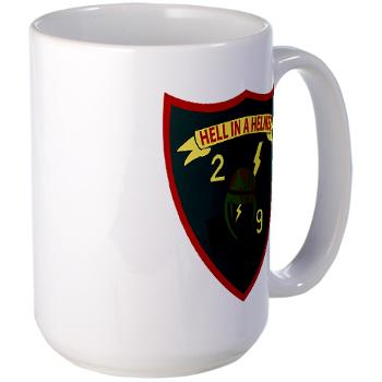 2B9M - M01 - 03 - 2nd Battalion - 9th Marines - Large Mug