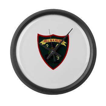 2B9M - M01 - 03 - 2nd Battalion - 9th Marines - Large Wall Clock - Click Image to Close