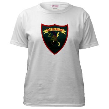 2B9M - A01 - 04 - 2nd Battalion - 9th Marines - Women's T-Shirt - Click Image to Close