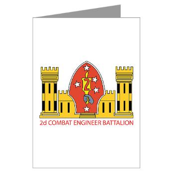 2CEB - M01 - 02 - 2nd Combat Engineer Battalion - Greeting Cards (Pk of 10)