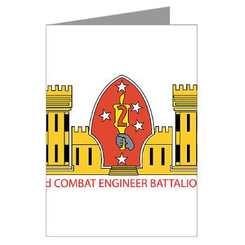 2CEB - M01 - 02 - 2nd Combat Engineer Battalion - Greeting Cards (Pk of 20)
