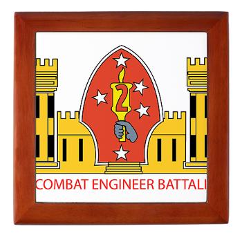 2CEB - M01 - 03 - 2nd Combat Engineer Battalion - Keepsake Box