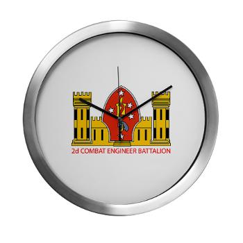 2CEB - M01 - 03 - 2nd Combat Engineer Battalion - Modern Wall Clock - Click Image to Close