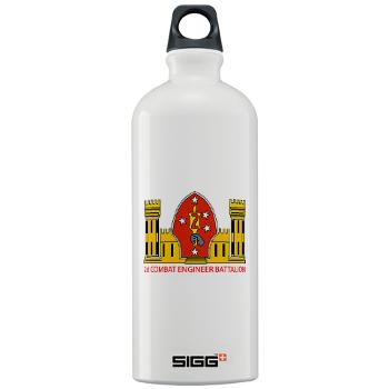 2CEB - M01 - 03 - 2nd Combat Engineer Battalion - Sigg Water Bottle 1.0L - Click Image to Close