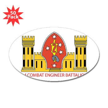 2CEB - M01 - 01 - 2nd Combat Engineer Battalion - Sticker (Oval 50 pk) - Click Image to Close