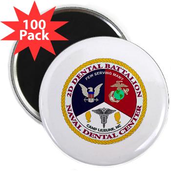 2DB2CLG - M01 - 01 - 2nd Dental Bn -2nd Combat Logistics Group - 2.25" Magnet (100 pack)