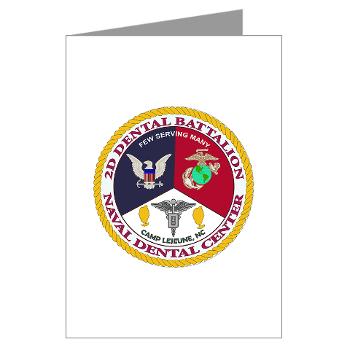 2DB2CLG - M01 - 02 - 2nd Dental Bn -2nd Combat Logistics Group - Greeting Cards (Pk of 10) - Click Image to Close