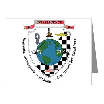2IB - M01 - 02 - 2nd Intelligence Battalion - Note Cards (Pk of 20)