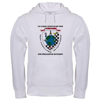 2IB - A01 - 03 - 2nd Intelligence Battalion with Text - Hooded Sweatshirt - Click Image to Close