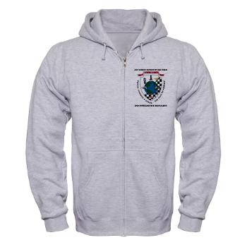 2IB - A01 - 03 - 2nd Intelligence Battalion with Text - Zip Hoodie