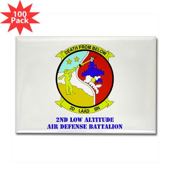 2LAADB - M01 - 01 - 2nd Low Altitude Air Defense Battalion (2nd LAAD) With text - Rectangle Magnet (100 pack) - Click Image to Close