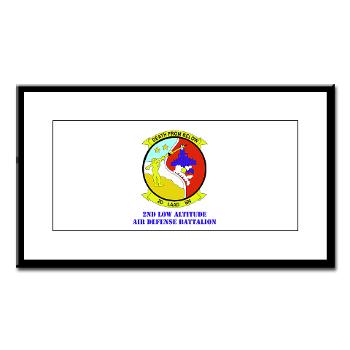 2LAADB - M01 - 02 - 2nd Low Altitude Air Defense Battalion (2nd LAAD) With text - Small Framed Print