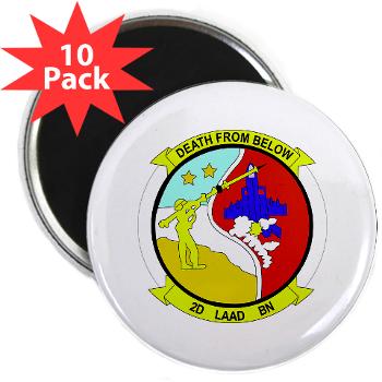 2LAADB - M01 - 01 - 2nd Low Altitude Air Defense Battalion (2nd LAAD) - 2.25" Magnet (10 pack) - Click Image to Close