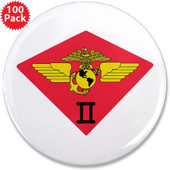 2MAW - M01 - 01 - 2nd Marine Aircraft Wing 3.5" Button (100 pack) - Click Image to Close