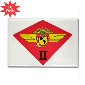 2MAW - M01 - 01 - 2nd Marine Aircraft Wing Rectangle Magnet (10 pack)