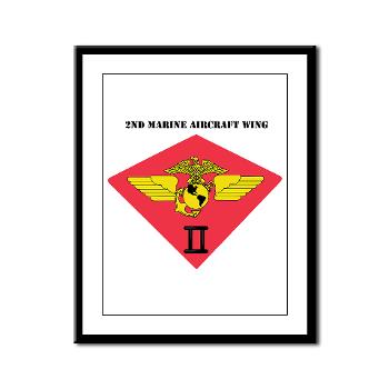 2MAW - M01 - 02 - 2nd Marine Aircraft Wing with Text Framed Panel Print